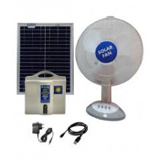 SOLAR DC HOME LIGHTING SYSTEM 1 LIGHT  5W LED WITH 12V 14AH BATTERY 75W PANEL & 15W TABLE FAN